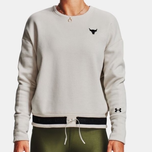 Project Rock Under Armour Fleece Lined Crewneck Sweatshirt - Picture 1 of 10